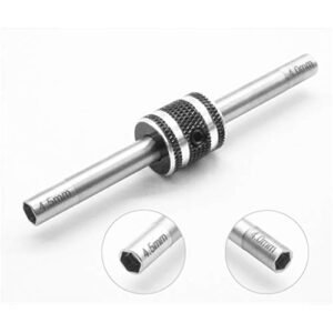 Shaoge Mini 4WD Hexagonal Turnbuckles 4 4.5mm Metal Parts for Tamiya RC Tank Parts