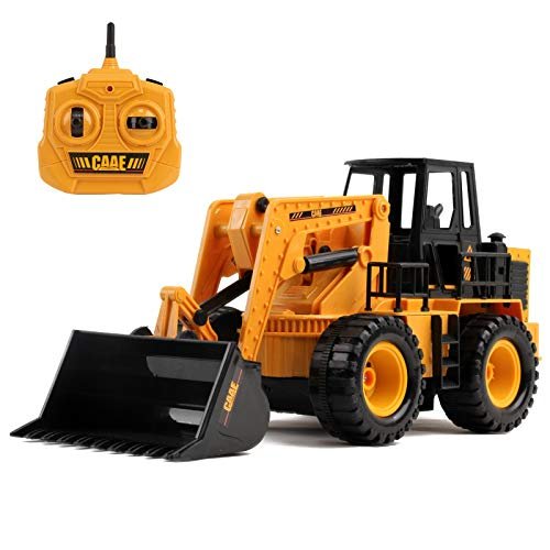 Vokodo RC Bulldozer 1/24 Scale 2 4Ghz Construction Vehicle Toy Ready to Run for Kids Boys Perfect for Rc Truck Construction Forum Enthusiasts