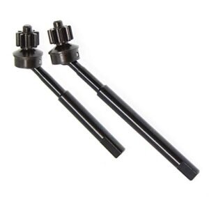 Redcat Racing RER11802 GEN8 Chromoly Front Axle Shafts with Top Portal Gears for Top Gun RC Jet Enthusiasts