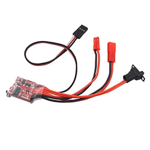 Vgoohobby RC 30A Brushed ESC Motor Electric Speed Controller for RC Jet Fuel Tank Cars Boats 4 8v with Brake