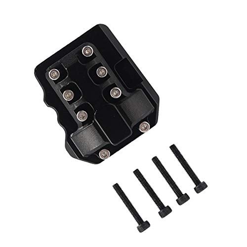 RZXYL 1PC CNC Alloy Diff Cover Front and Rear Axle Universal for Traxxas TRX4 110 RC Crawler Car Compatible with Miata RC Car Body Black