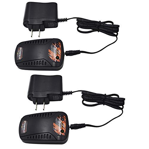 Blomiky 2 Pack 7.4V 800mA 2S Li ion Lipo Battery Power Adapter Charger for Kiowa Warrior RC Helicopter and Other RC Models