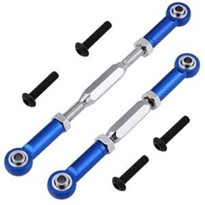 Adjustable 80 98mm Aluminum Turnbuckles and Camber Links with Rod Ends for RC Traxxas Slash 4x4 1 10 Short Course Truck Upgrade Parts Navy Blue
