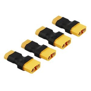 FLY RC 4PCS XT60 to XT90 Adapter Connector for RC Sproul Eschatology Drone Car Battery Charger ESC