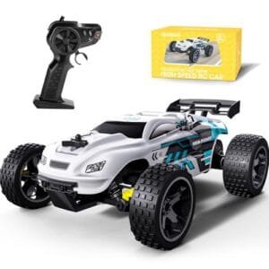 Tecnock Best Scale for RC Cars 1 18 Remote Control Car 20 KM H 2WD Offroad Buggy with USB C Charging 50 Mins Playtime