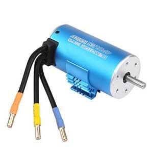 VGEBY1 RC Brushless Motor 4 Pole 12 Slot Waterproof with Heatsink for 1/8 1/10 Scale RC Car 2650KV Perfect for RC Willey Credit Requirements