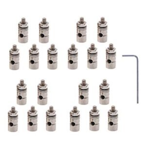AONTOKY 20 PCS Adjustable Pushrod Connector Linkage Stopper for Giant RC Model Aircraft DIY Replacement Parts