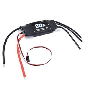 Readytosky 80A ESC 2 6S Brushless Electric Speed Controller with RC Airplane Electric Brakes for FPV Helicopter Drone