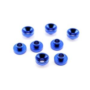 HobbyStar Aluminum Anodized Servo Washers Set of 8 M3 Blue