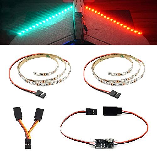 Elechawk RC LED Light Strip Remote Controlled for Airplanes Drones and Model Vehicles