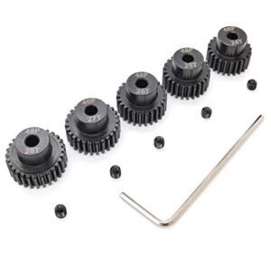 MakerDoIt 48P Pinion Gear Set 3.175mm 48 Pitch 24T 25T 26T 27T 28T RC Gear Parts