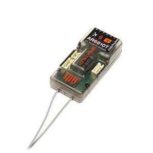 Spektrum AR6610T DSMX 6 Channel Telemetry Receiver for Small RC Hovercraft SPMAR6610T