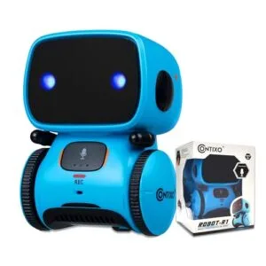 Contixo R1 Robot Toys for Kids - Smart Robots for Kids Voice Control Talking Dancing Learning Educational Toys for Boys Girls Toddlers Age 3-8 Years Old Birthday Gifts for Kid Blue