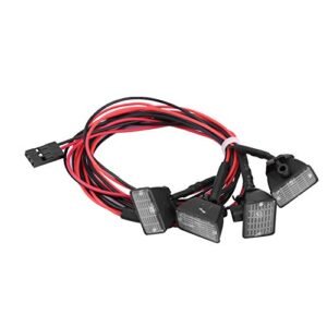 Tbest RC Lights LED Roof Light Bar for 4x4x4 RC Truck Crawler Model Vehicle Accessory Compatible with scx10 D90 110 CC01 Cars Red White