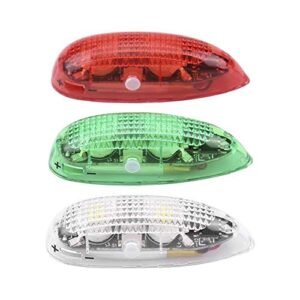 AeroGlow 3PCS RC Plane Wing Shape LED Light Kit Wireless for Drones Aircraft and Helicopters with Red Green White Flashing Modes
