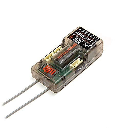Spektrum AR637T DSMX 6 Channel AS3X Telemetry Receiver for Large RC Warships SPMAR637T Silver