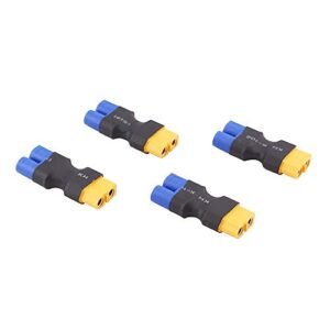 BDHI 4pcs Male EC3 to XT60 Female Adapter for LiPO Battery Tacon B110 4 Perfect for Gluing RC Tires to Rims