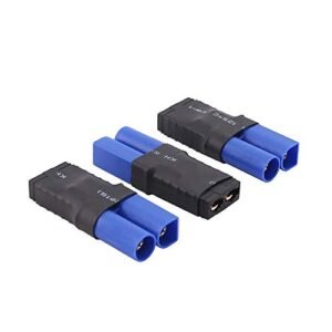BDHI 3pcs TRX Female to EC5 Male Adapter Connector for RC SCT Paint Jobs Brushless LiPo Slash B114 3