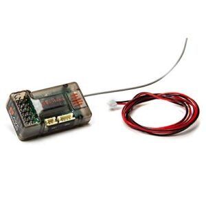 Spektrum SR6100AT 6 Channel DSMR DSM2 Receiver for RC Submarine with Camera and Claw AVC Telemetry SPMSR6100AT Black