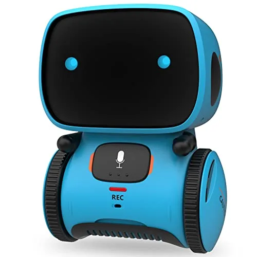 GILOBABY RC Crane Toys Interactive Smart Talking Robot with Voice Control Touch Sensor for Kids Ages 3+ Years Blue