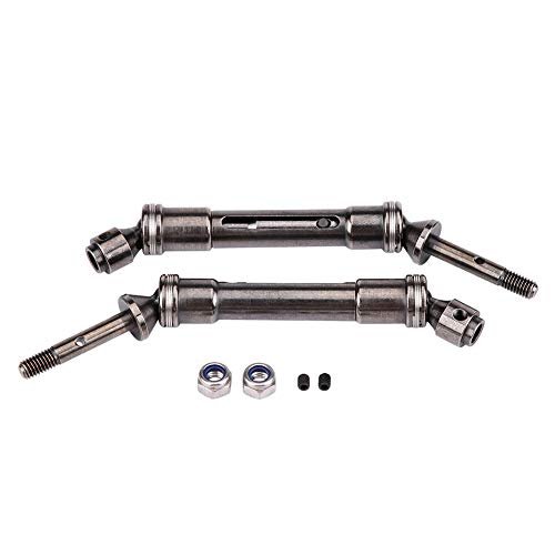 Tbest 2Pcs RC Drive Shaft Stainless Steel Rear Axle Compatible with RC Suburban Body and Traxxas Slash 1/10 Scale RC Car Parts