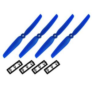 uxcell RC Propellers 6030 6x3 Inch CW CCW 2 Vane for Quadcopter Hexacopter Multirotor Blue 2 Pairs with Adapter Rings Perfect for RC Willey Henderson Hours