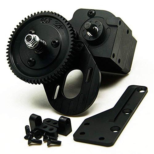 AX2 2 Aluminum Speed Transmission Case Gearbox for 1/10 Axial SCX10 Wraith Honcho RC Car Black Upgrade Your RC Car Clothing