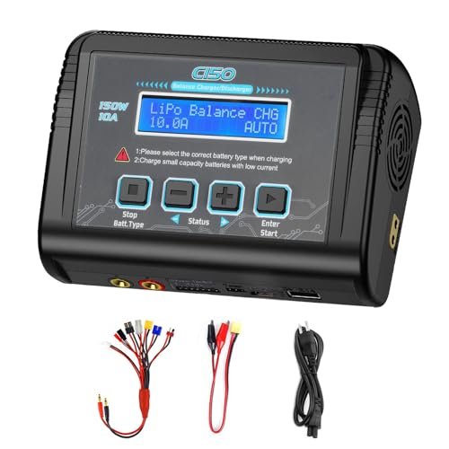 Venom Pro Duo Lipo Battery Charger 1 6S Balance Charger Discharge 150W 10A AC DC for Hobby Lobby RC Batteries with Multiple Connectors