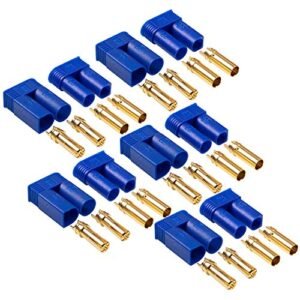 AYECEHI 5 Pairs EC5 Battery Connector Plugs Gold Bullet Connectors Compatible with STIHL FS 56 RC Spark Plug Champion RC ESC LIPO Battery Electric Motor