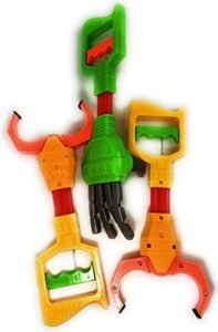 Matty's Toy Stop Deluxe 12 Inch Galaxy Grabber Robot Hand and Robot Claw Gift Set Bundle 3 Pack Stop RC Tires Ballooning