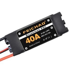 FEICHAO 40A Brushless ESC Speed Controller for Wing Speed RC Boat DIY RC Multi axis Aircraft Drone Helicopter with 5V 3A BEC