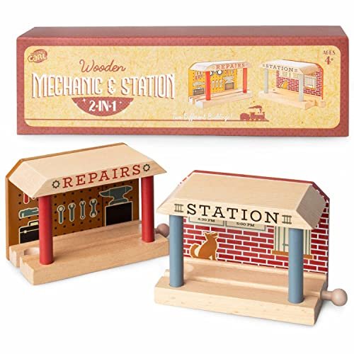 Conductor Carl Solid Beech Wood Train Track Mechanic Station The Best Building Board for RC Planes