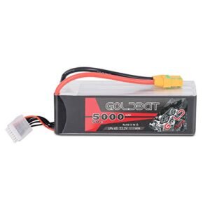 GOLDBAT 6S 5000mAh 50C 22.2V LiPo Battery Pack with XT90 Plug for Ram Runner RC Truck and DJI Align T REX550 600 700 Helicopters
