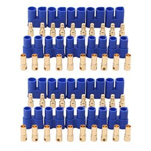 OliRC 10 Pairs Male Female EC3 Connector 3.5mm Bullet Banana Plug for RC ESC Battery Electric Motor C120 10