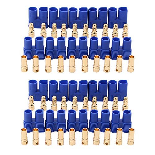 OliRC 10 Pairs Male Female EC3 Connector 3.5mm Bullet Banana Plug for RC ESC Battery Electric Motor C120 10