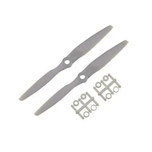 uxcell RC Airplane Flying Near Me Nylon Gray 6x4 Inch 2 Vane CW Propellers with Adapter Rings 2Pcs