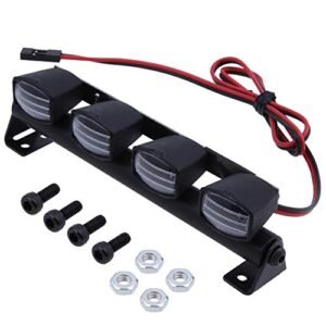 HobbyPark RC Car Light Bar Kit with 4 LEDs for 1 10 Scale Body Shell RC Car Truck Accessories