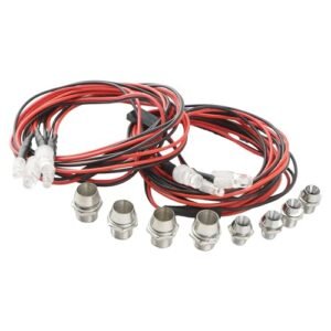 GDOOL RC Truck LED Light Kit 8 LED Set with 4 White Headlights and 4 Red Taillights for 1 10 Scale RC Cars