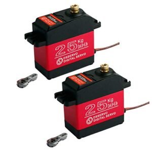 Miuezuth 2pcs DS3225 25KG 270 Degree High Torque RC Digital Servo Motor for 1/10 Scale RC Chevy Truck