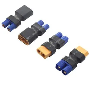 ShareGoo 2Pair RC XT60 to EC3 Plug Adapter Connector for Car Battery RC Rating FPV Drone Lipo NiMH Charger ESC