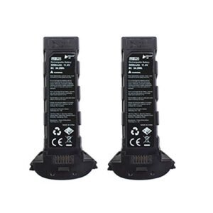 Fytoo Accessories 2PCS 11.4V 3000mah Lithium Battery for Hubsan H117S Zino Pro Brushless Four-axis Aircraft Accessories Drone Battery Black