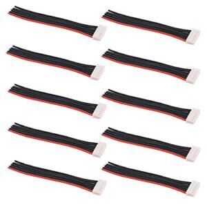 OliRC 10pcs 4 Inch 10cm JST XH 6S Balance Plug Connector Adapter Lead Wire 22awg Silicone Cable for RC Lipo Battery Charger