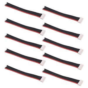 OliRC 10pcs 4 Inch 10cm JST XH 5S Balance Plug Connector Adapter Lead Wire 22awg Silicone Cable for RC Lipo Battery Charger C125 10