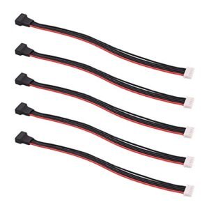 OliRC 5pcs JST XH 4S 8 Inch 200mm 22awg Lipo Balance Wire Extension Silicone Cable Lead Cord for RC Battery Charger Perfect for RC World Hobbies