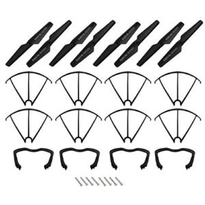 uxcell ABS Propeller Set with Guard Cover and Landing Skid for SYMA X5C X5SC Quadcopter Drone