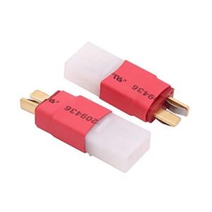 OliRC 2pcs T Plug Style Male to Plug for Big Tamiya Female Adapter Connector RC Butt Plug C129 2