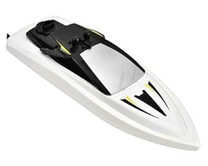 POCO DIVO Q5 Mini Boat 2.4Ghz RC Racing Boat with Dual Motor Perfect for RC Yacht Plans White