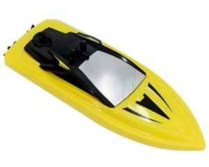 POCO DIVO Q5 Mini Boat 2.4Ghz RC Racing Boat Remote Control Dual Motor Yacht Kids Pool Toy Ship, Yellow