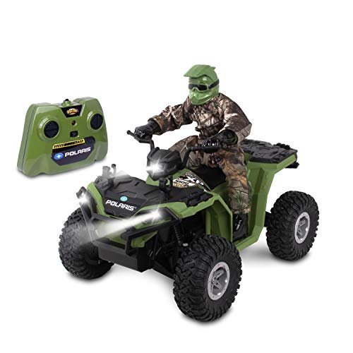 NKOK Realtree 1/8 Rc Polaris Sportsman XP 1000 with Turbo Boost and Rider for Kids Ages 6 and Up