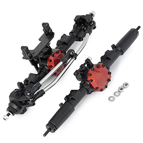 Benedict Harry Alloy Complete Front and Rear Axle Upgrade Steel Gear for Jeep TJ RC Crawler 1/10 Axial SCX10 II 90046 90047 SCX10 90027 90028